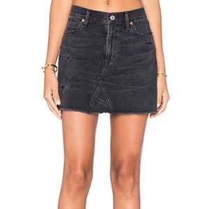 💢Pionier black denim mini skirt💢